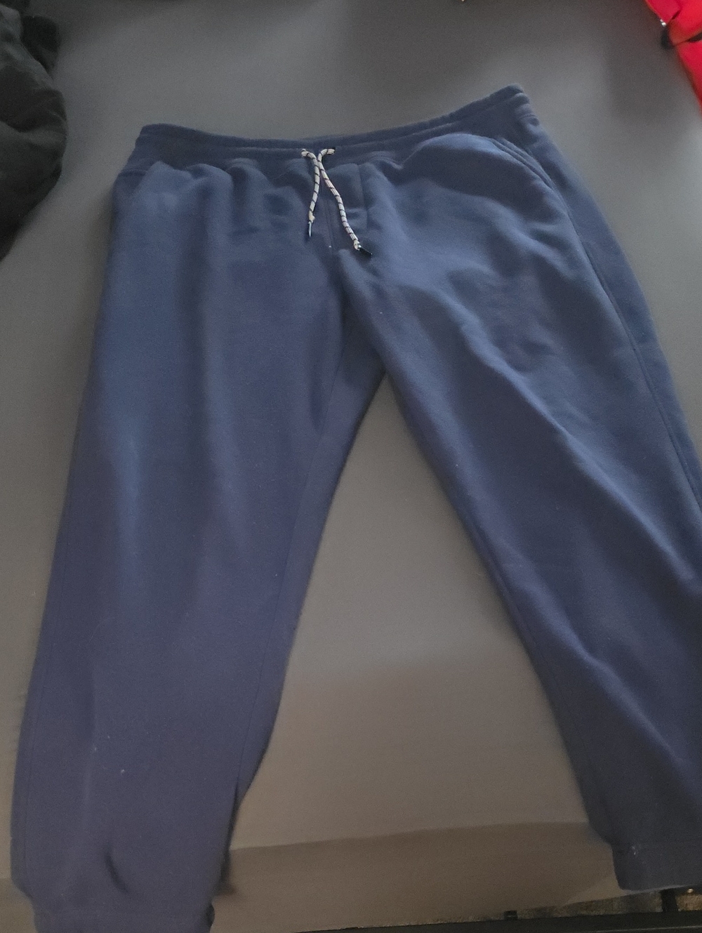Men's Navy Drawstring Jogger Sweatpants